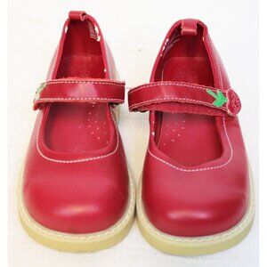 Gymboree Red Cherry Pie Mary Janes Shoes sz 12 Leather Summer Fruit Spring Fun